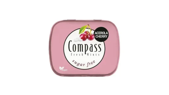 Compass Fresh Mints Κεράσι Χωρίς Ζάχαρη 14g