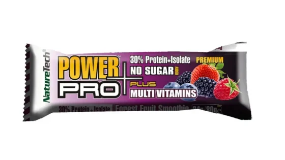 NatureTech Power Pro Φρούτα του Δάσους Smoothie Μπάρα Πρωτεΐνης 80g