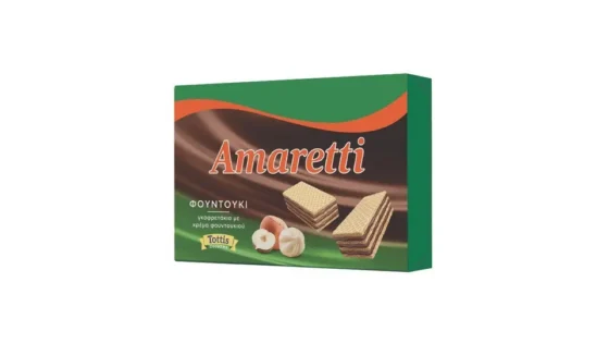Amaretti Γκοφρετάκια με Κρέμα Φουντουκιού 68g