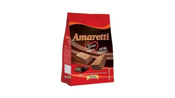 Amaretti Choco Love Γκοφρετάκια με Extra Σοκολάτα 125g
