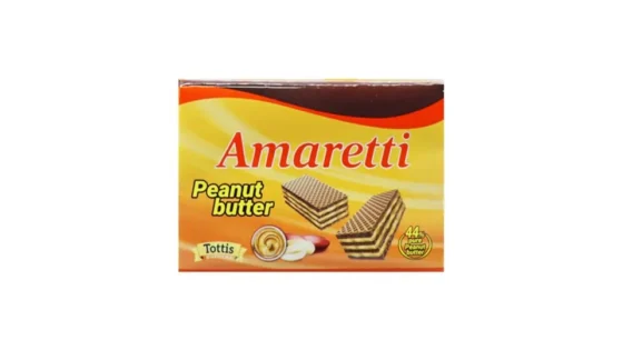 Amaretti Mini Γκοφρετάκια με Γέμιση Φυστικοβούτυρο 68g
