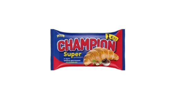 Champion Κρουασάν Super Με Γέμιση Πραλίνας Φουντουκιού 110g