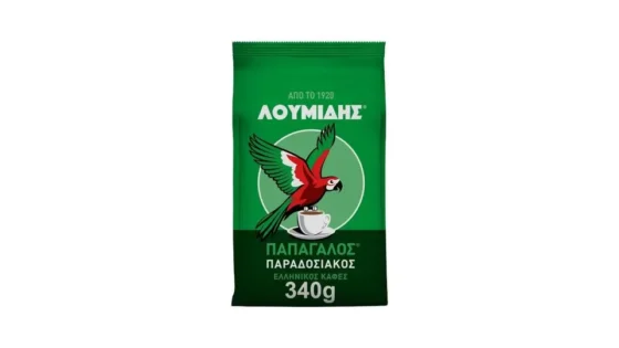 Λουμίδης Παπαγάλος Ελληνικός Καφές Παραδοσιακός 340g