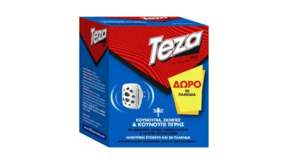 Teza Σετ Εντομαπωθητική Ηλεκτρική Συσκευή + 20 Πλακίδια Δώρο