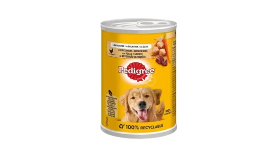Pedigree Υγρή Τροφή για Σκύλους με Κοτόπουλο & Καρότο σε Ζελέ 400g