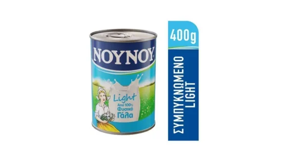 Νουνού Γάλα Εβαπορέ Light 400g