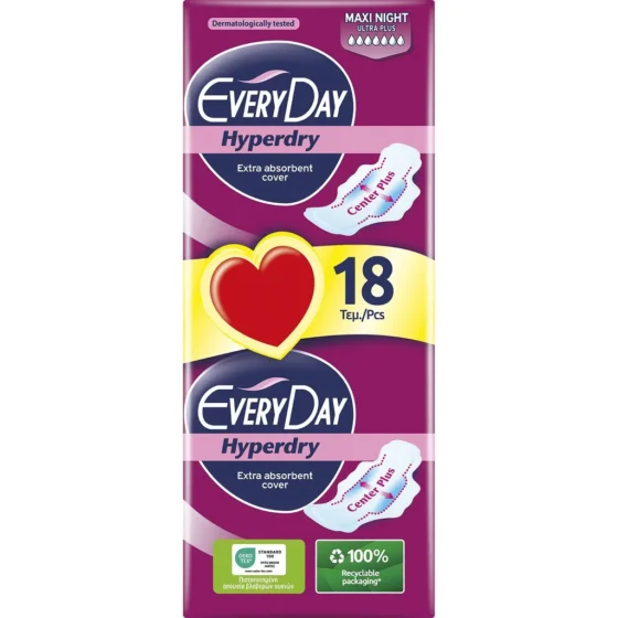 EVERYDAY HYPERDRY MAXI NIGHT 18ΤΕΜ UKTRA PLUS