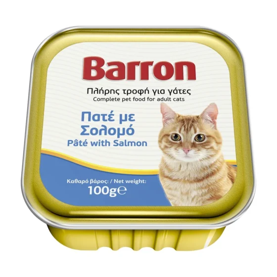 BARRON ΓΑΤΟΤΡΟΦΗ ΠΑΤΕ ΣΟΛΟΜΟ 100GR